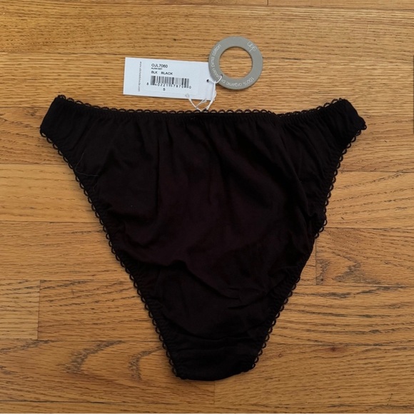 SKIN BNWT Alina Organic Cotton Bralette and Aerin Brief in Black Size S - Picture 2 of 5